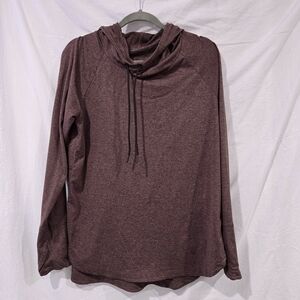 Athleta Uptempo Maroon Hoodie Sweatshirt Like New Size Medium